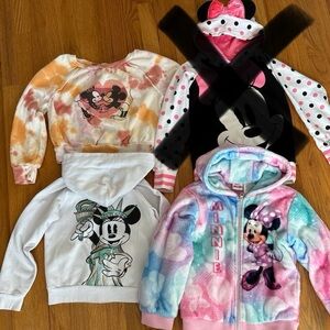 Disney Minnie Mouse Kids Hoodies bundle of 3 sweatshirt/ hoodies